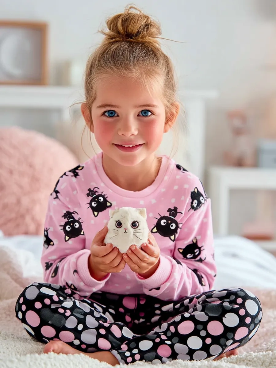 Rommel Kız Çocuk Pijama Takımı 174031346 Pembe