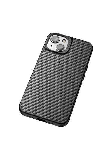 Wlons iPhone Uyumlu 14 Kılıf Aramid Karbon Fiber Magsafe Özellikli Wlons Radison Kapak WLONS-25393