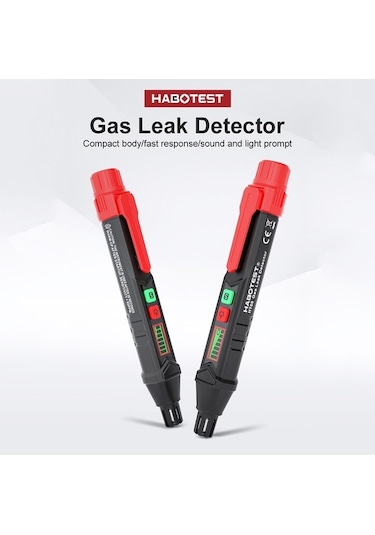 Sandwich Habotest Ht60 Lcd Ekranlı Metan Propan Gaz Dedektörü, El Tipi Yanıcı Gaz Alarmlı