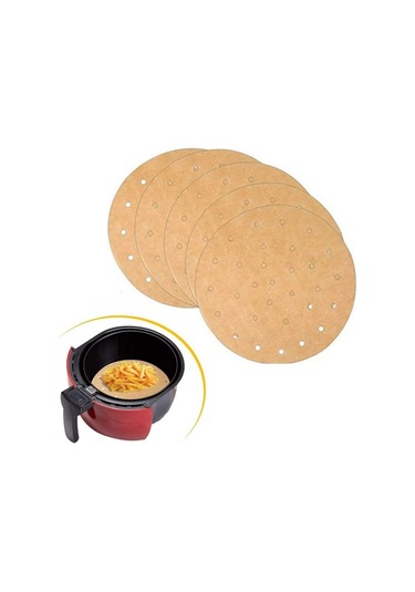 100 Adet Airfryer Pişirme Kağıdı Tek Kullanımlık Hava Fritözü Yu