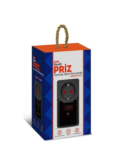 Akım Korumalı Priz Zaman Ayarlı Duvar Priz FTR-10