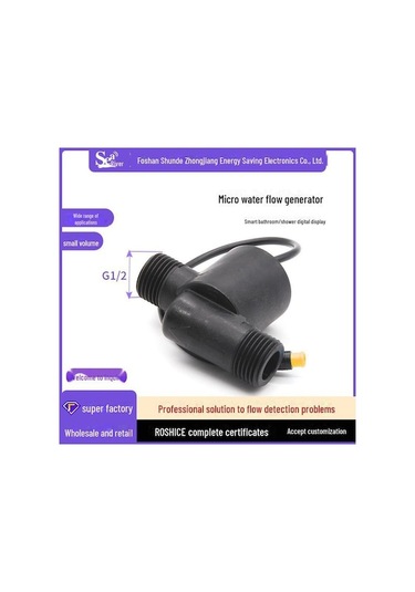 "dijiang Akıllı Banyo Dijital Ekranlı Musluk Mikro Su Akış Jeneratörü" Krom KROM