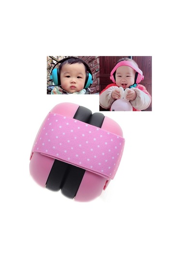 Sones Yenidoğan Bebek Ayarlanabilir Elastik Kulaklık Pembe