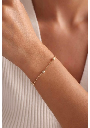 14 Ayar Altın Dorikalı Ataç Bileklik