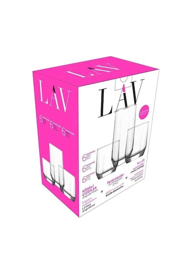 Lav Diamond FMA05058 18 Parça Meşrubat Bardağı Seti