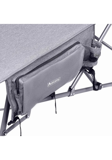 Letto Katlanabilir Kamp Yatağı & Kampet - Orcamp -cepli - Gri - Out-2361 Altın