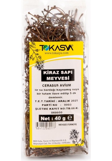 Tokasya Kiraz Sapı 5 x 40 G