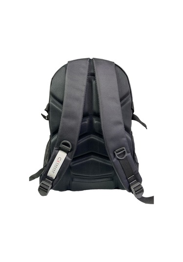 Büyük Su Geçirmeyen Kalın Kumaş Ortopedik Üç Bölmeli Okul Gezi Seyahat Kamp Sırt Çantası 32cmx47cm Siyah