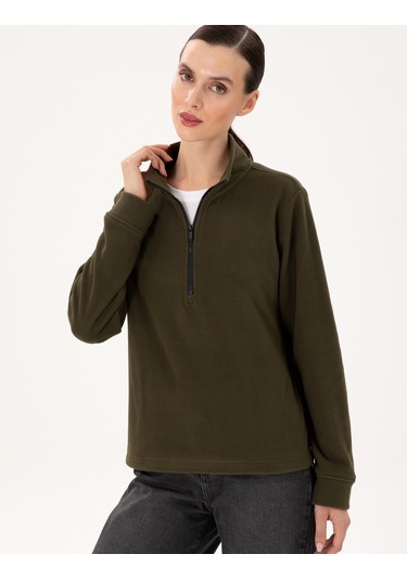 Pierre Cardin Kadın Haki Sweatshirt 50300846-vr027 Haki