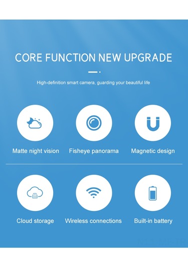 Mufunye H9 Akıllı Wifi Güvenlik Kamerası: 1080p Hd Gece Görüş, 170 Geniş Açı, Kablosuz İç/dış Kullanım