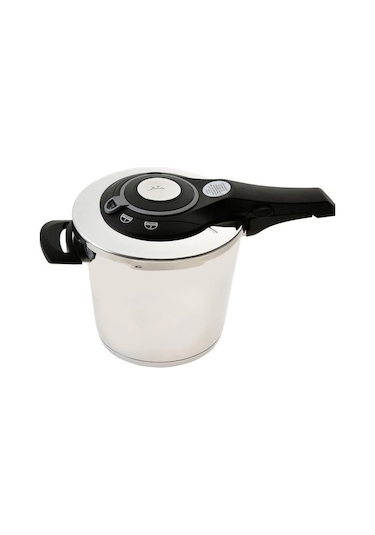 Jumbo Procook 4+6 Lt Düdüklü Tencere Set Gümüş - Siyah