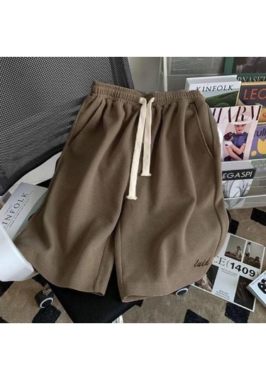 2 Adet/takım Moda Fermuar Yaka Nem Emici Diz Boyu Kadın Düz Renkli Tişört Geniş Bacak Şort Takımı Streetwear Rahat Kıyafet Mavi