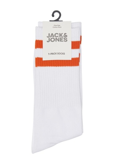 Jack & Jones Jackayden Tennis Sock Erkek Çorap-27394 - Turuncu Beyaz - Turuncu