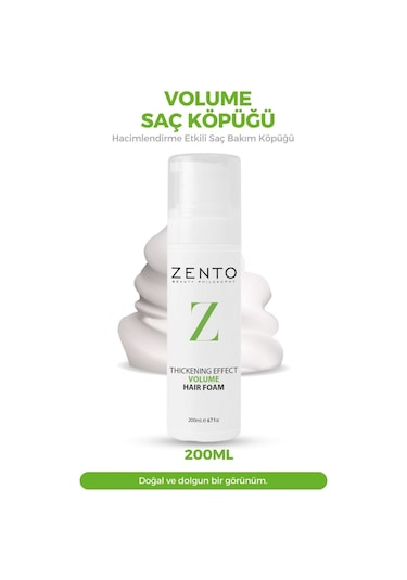 Zento Thickenig Effect Volume Köpük 200 ML