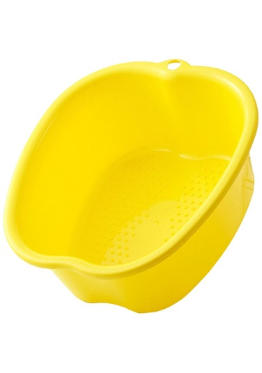 Suntek Ayak Küveti Büyük Plastik Taşınabilir Ayak Banyosu Sarı