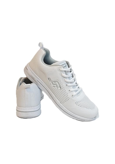 Jump 24937-24938 Beyaz Fuspetli Çok Hafif Rahat Spor Ayakkabı Beyaz
