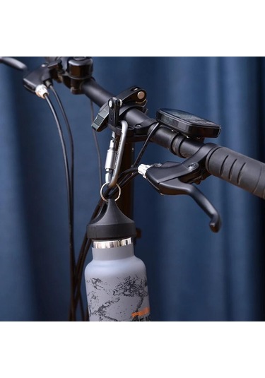 Gri D-ring Kilit Karabina Klip Seti Vida Kilit Kanca Toka Karabina Kamp Araçları Dağcılık Dişli 1pcs Gri