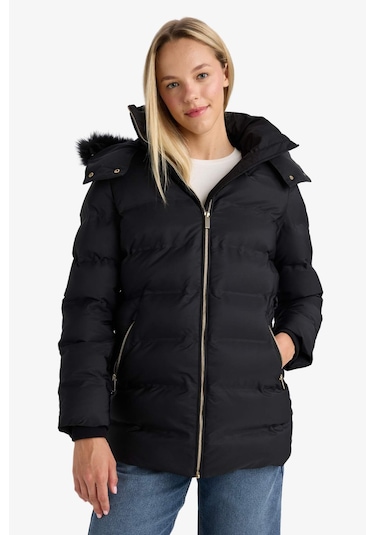 Defacto Su Geçirmez Regular Fit Kapüşonlu Parka F7424ax26spbk27 Siyah-bk27 Defacto Su Geçirmez Regular Fit Kapüşonlu Parka F7424ax26spbk27 Siyah-bk27