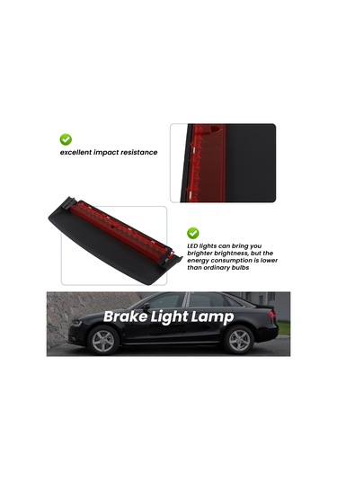 Sointeresting Arka Stop Lambası Orta Yüksek Montaj Üçüncü 3. Stop Fren Lambası Audi A4 B8 2009-2016 8kd945097