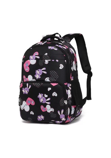 Invıma İlkokul Öğrencileri İçin Baskılı Sırt Çantası 251991545 Siyah