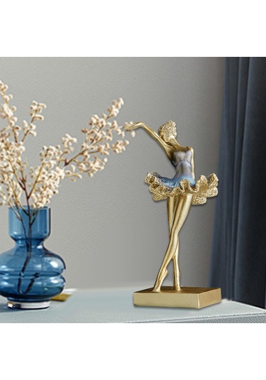 Suntek Dans Eden Kız Figürü El Sanatları Süslemesi 13cmx12cmx26cm