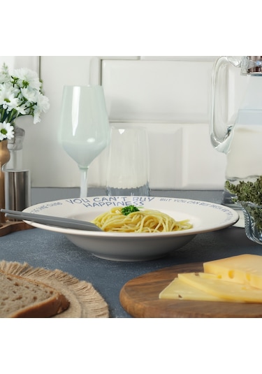 Keramika Happiness Ege Makarna Tabağı 28 Cm 22787 Beyaz