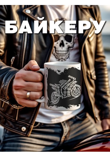 Krutye Podarkı Motosiklet Kupa 152668095 Siyah