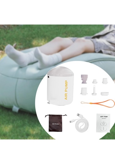 Suntek Hava Pompası Kamp Feneri Yatağı Şişme Bot Çocuk Beyaz