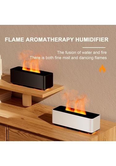 Uçucu Yağ Difüzörü 280ml, Sanal Alevli Ev İçin Difüzörler, Ultrasonik Elektrik Aromaterapi Difüzör, Yatak Odası İçin Hava Nemlendiricisi Aqua Flame Nemlendiricisi