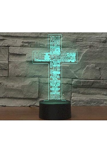 Goldenqian 3d Isa Çapraz Uzaktan Kumanda 16 Renk Gece Işıkları Illusion Akrilik Led Masa Abajur Çocuk Yatak Odası Masa Dekor Doğum Günü Hediyeleri Çocuklar Için Oyuncak Rbkmwp Siyah