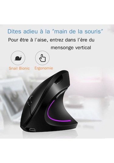 Kablosuz Dikey Fare, 6 Düğmeli Kablosuz Fare, Taşınabilir Dikey Kablosuz Fare, Kablosuz Fare