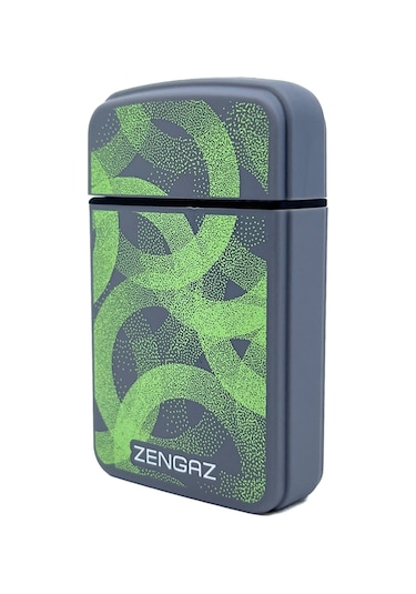 Zengaz Cool Tasarım Jet Alev Çakmak - Neon Pulse Gri