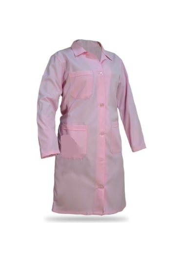 İş Önlüğü Alpaka Beyaz Pembe (385881716)