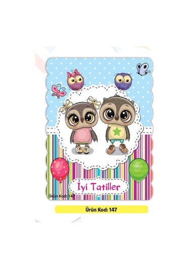 Karne Kabı Kılıfı Okul Öncesi Ürün Kodu:147 20 Adet