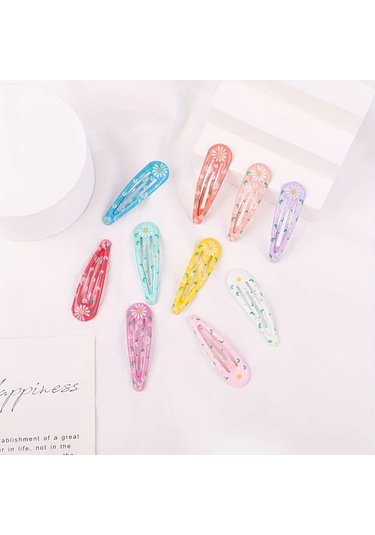 Willowhaven 10 Adet Karışık Gökkuşağı Ombre Kurdele Saç Tokası, Şık Kızlar İçin Saç Aksesuarı Karışık