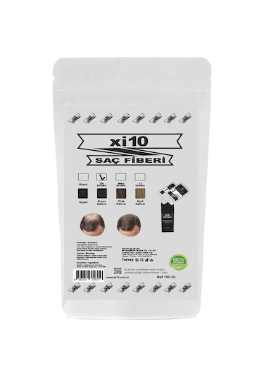 Xi10 Saç Tozu Fiberi 100 G Koyu Kahve