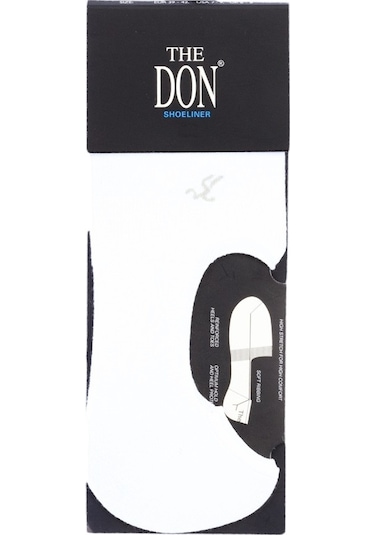 The Don Beyaz Renk Pamuk Çetik Erkek Çorap Beyaz