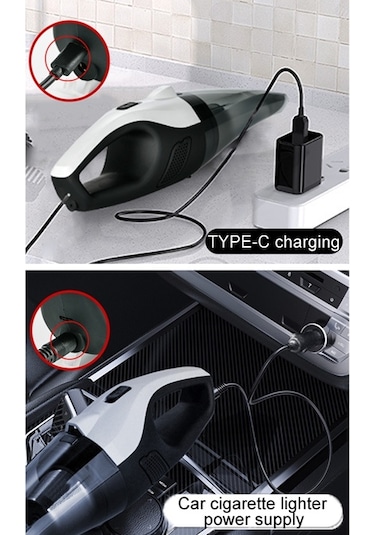 Güçlü Emişli Araba El Taşınabilir Elektrikli Süpürge, Özellikler: Kablolu Versiyon