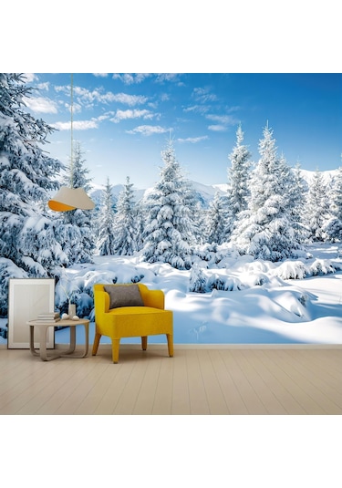 Kar Sahne Noel Goblen Polyester Blacklight Goblen, Oturma Odası Yatak Odası Ofis Ev Dekor Için Duvar Asılı