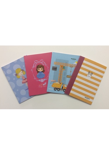 Mopak 40 Yaprak Çizgili Defter Karton Kapak A5 Lise Küçük Boy