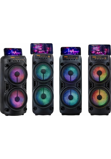 Platoon Pl-4665 Rgb Işıklı Bluetooth Speaker Usb/sd Girişli 3x2 İnç
