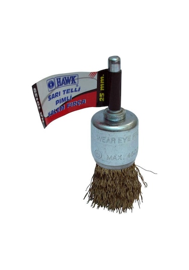 Hawk 10143 12 Mm Sarı Telli Pimli Kalem Fırça