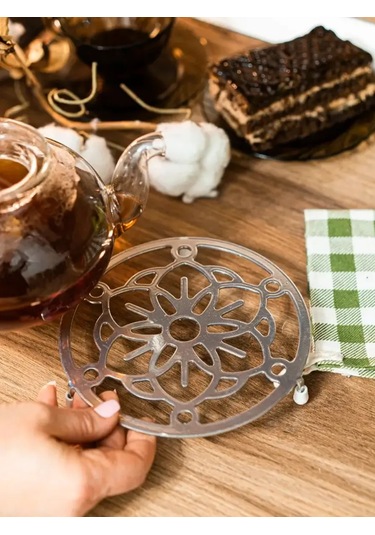 Hıtsad Yılbaşı İçin Yuvarlak 300-100 Isıya Dayanıklı Altlık 171604522 Gümüş