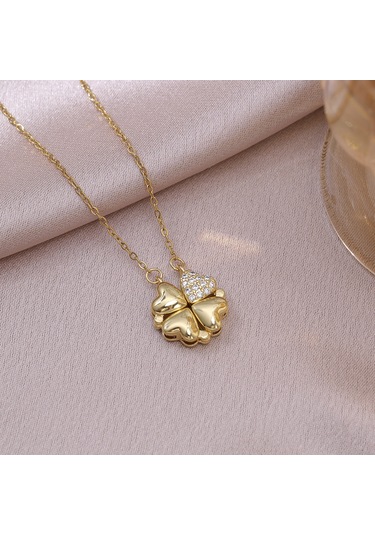 Bayan Kolye: Moda Estetiği Titanyum Çelik Kolye No.438 Çok REnkli