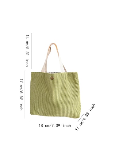 Suntek Kadife Omuz Çantası Moda Seyahat Ofis Açık Hava İçin Açık Yeşil