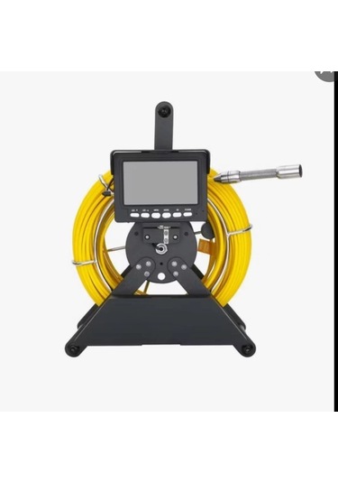 Profosyonel Ekranlı Kameralı 30 Metre Fiber Kablo Yılan Endoskop Kameralı Hafıza Kart Girişli Kuyu, Sondaj, Kanalizyasyon Kamerası 8 Mm 4.3 Inc