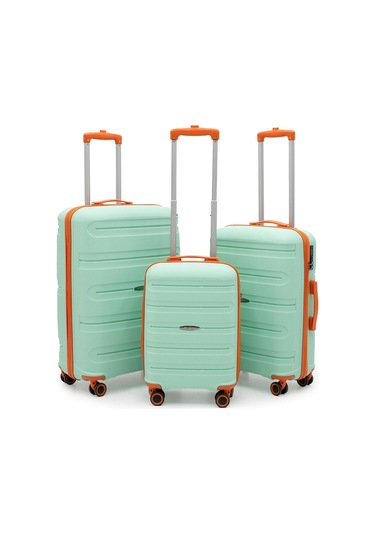 Artemis Üçlü Polipropilen Pp &kırılmaz 3'lü Valiz&bavul Seti Su Yeşili