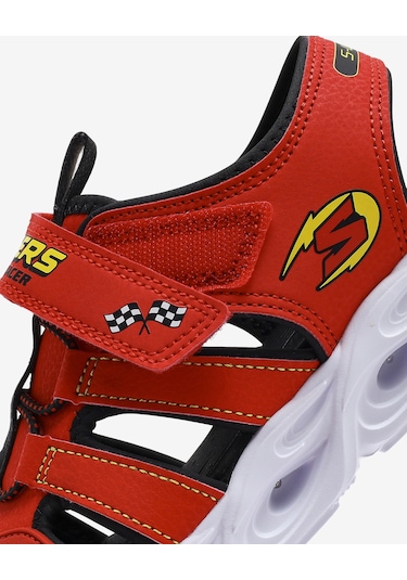 Skechers Thermo-splash - Hydro-flare Büyük Erkek Çocuk Kırmızı Işıklı Sandalet 400613l Rdbk Kırmızı