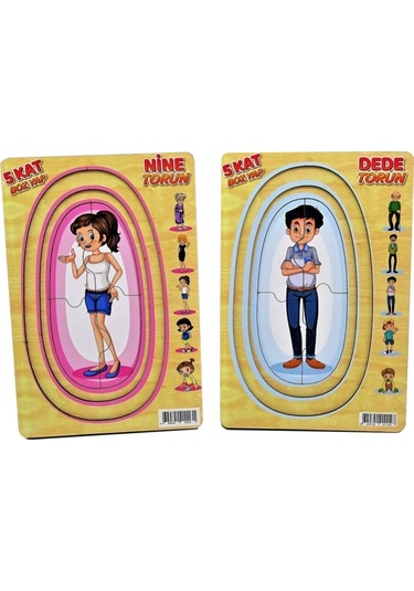 1113-1114 Cc Ahşap    Memo Nine-Dede-Torun Yapboz