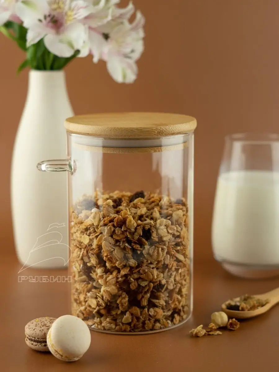 Get&joy Bambu 1000 Ml Cam Saklama Kavanozu 148486301